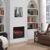 Infrared Quartz Log Set Heater with Realistic Ember Bed and Logs, Black 6