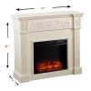 Jordan II Electric Fireplace, Ivory 8
