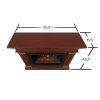 Kennedy Grand Electric Fireplace in Dark Espresso by Real Flame 8
