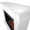 Kennedy Grand Electric Fireplace in White by Real Flame 9