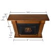 Kipling Electric Fireplace in Burnished Oak by Real Flame 8