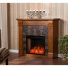 Kolfyre Faux Stone Smart Electric Fireplace 14
