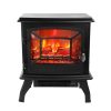 Ktaxon 17" Electric Fireplace Heater FreeStanding Fire Flame Stove