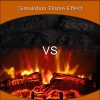 Ktaxon 17" Freestanding Black Portable Electric Fireplace Heater 3D Flames Firebox w/ Logs,CSA Listed 8