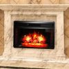 Ktaxon 26" Embedded Fireplace Electric Insert Heater Glass View Log Flame Remote Home