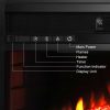 Ktaxon 26" Embedded Fireplace Electric Insert Heater Glass View Log Flame Remote Home 8