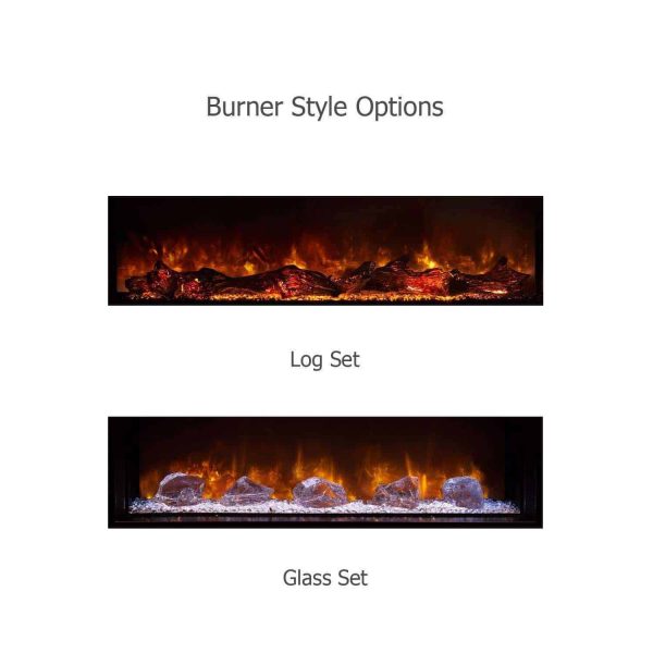 Landscape Clean Face Fullview Built-In Electric Fireplace - 100" x 15" 2