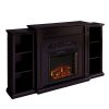 Landsmill Electric Fireplace w/ Bookcases 15
