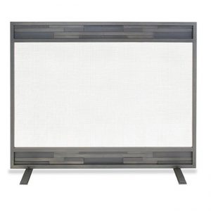 Lanier Single Panel Screen - Natural Iron