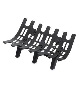 Large Cast Iron Deep-Bed Fireplace Grate - Keeps Logs in Place & Hot Coals