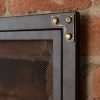 Large Greenwood Fireplace Fire Screen with Doors 5