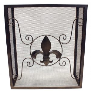 Leigh Country Fleur De Lis Fireplace Screen