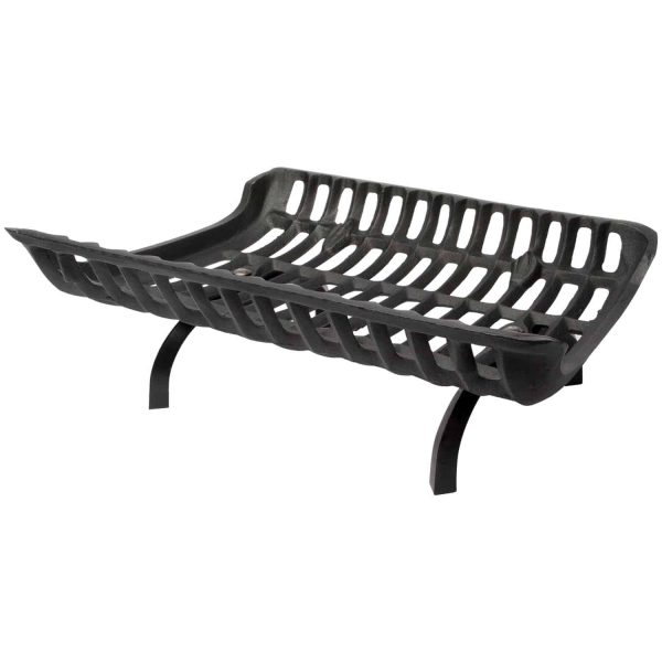 Liberty Foundry G1024 24" Heavy-Duty Cast-Iron Fireplace Grate (2.5" Clearance)
