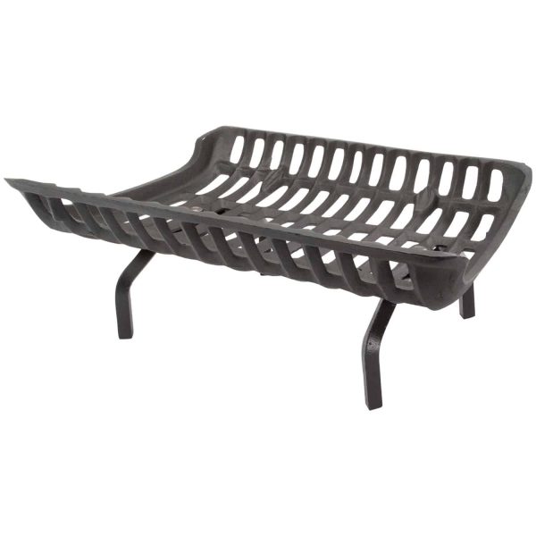 Liberty Foundry G1024-4 24" Heavy-Duty Cast-Iron Fireplace Grate (4" Clearance)
