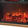 LifeSmart 1500 Watt Large Infrared Quartz Electric Portable Fireplace Heater 10