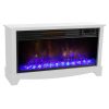 LifeSmart LifeZone Electric Infrared Quartz Standing Fireplace Heater, (2 Pack) 6