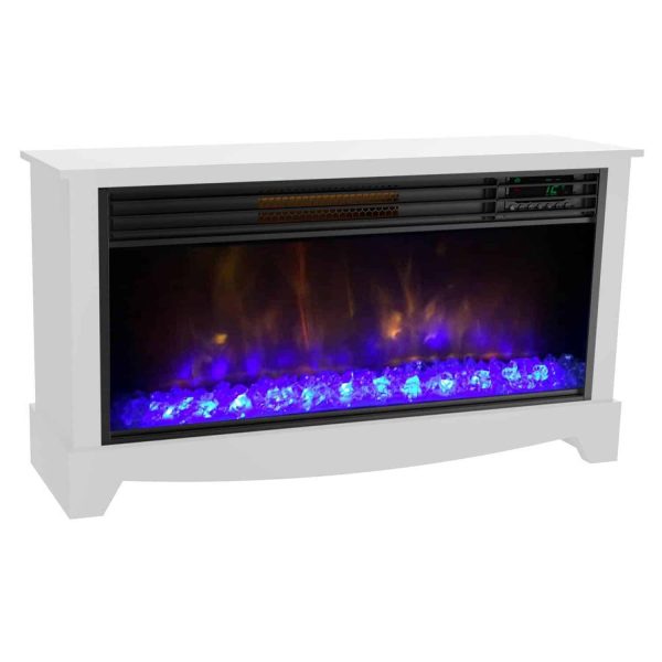 LifeSmart LifeZone Electric Infrared Quartz Standing Fireplace Heater, (2 Pack) 2