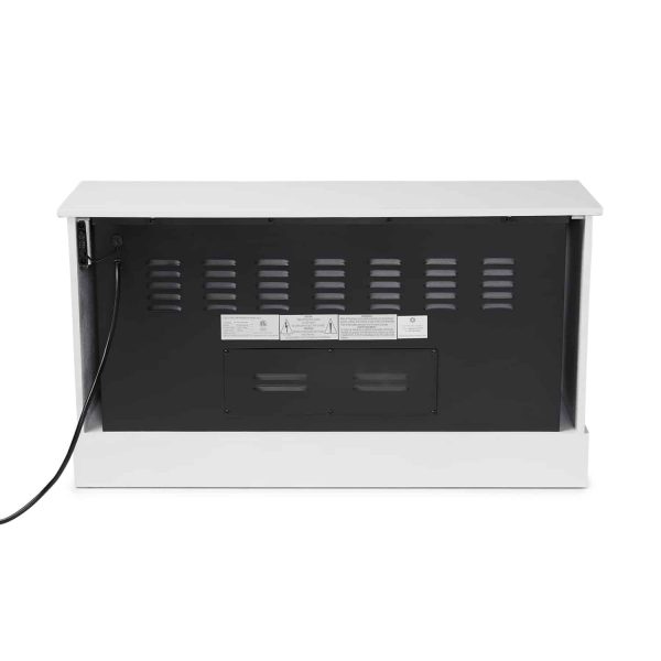 LifeSmart LifeZone Electric Infrared Quartz Standing Fireplace Heater, White 1