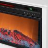 LifeSmart LifeZone Electric Infrared Quartz Standing Fireplace Heater, White 6