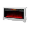 LifeSmart LifeZone Electric Infrared Quartz Standing Fireplace Heater, White 7