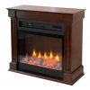 Lifesmart 29" Rolling Mantel Electric Fireplace with 3D Flame 4