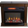 Lifesmart 29" Rolling Mantel Electric Fireplace with 3D Flame 6