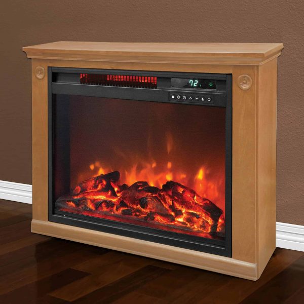 Lifesmart 3 Element Quartz Infrared Electric Portable Fireplace Heaters (Pair) 4