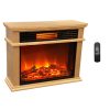 Lifesmart Extra Large Mantle Fireplace with Infrared Elements and Remote 10