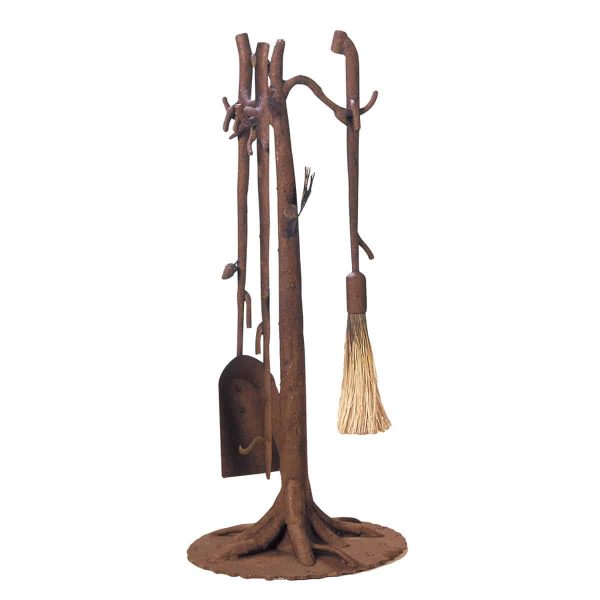 Lighting Accessories With Ponderosa Tone In Finished Fireplace Tool Set size 16"