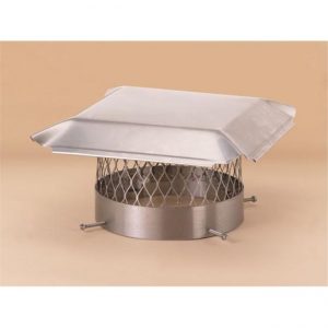 Lindemann 150112 Hy-C 12in HY-C S. S. Round Chimney Cover With Legs