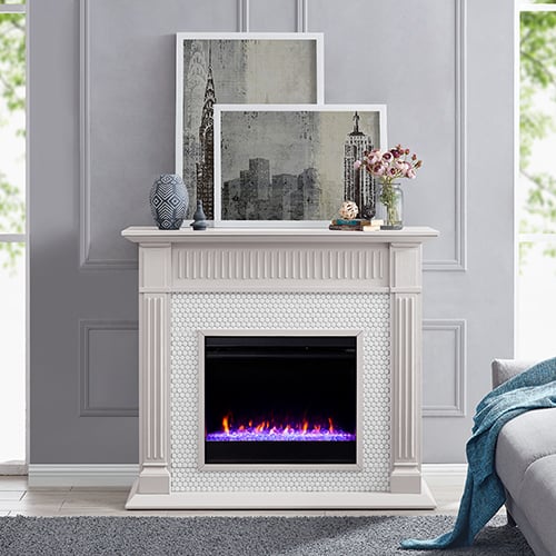 Livingvale Tiled Color Changing Fireplace by Ember Interiors 9