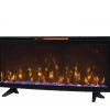 Luminosity 48" Wall Mounted Infrared Quartz Electric Fireplace with Display Stand