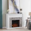Lynfords Tiled Marble Electric Fireplace by Ember Interiors