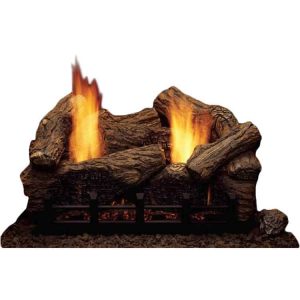 MAJESTIC HO24-R 24" 7PC HIGHLAND OAK REFRACTORY LOGSET FOR NATURAL BLAZE VF 24"