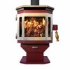 MF Fire Mojave Red Catalyst Wood Stove with Stainless Steel Door