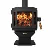 MF Fire Satin Black Catalyst Wood Stove with Room Blower Fan