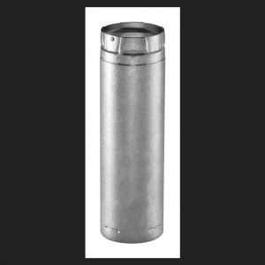 M&G Duravent 3 in. Dia. x 60 in. L Galvanized Steel Stove Pipe Metallic