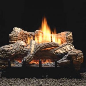 MV 5-piece 18" 10000 BTU Ceramic Fiber Log Set - Natural Gas