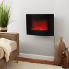 Mainstays Freestanding or Wall Mounted Electric Fireplace Heater, Black Finish 3