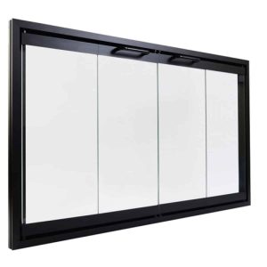 Majestic DM8042 Black Bi-Fold Glass Doors For Majestic Sb80 Fireplace