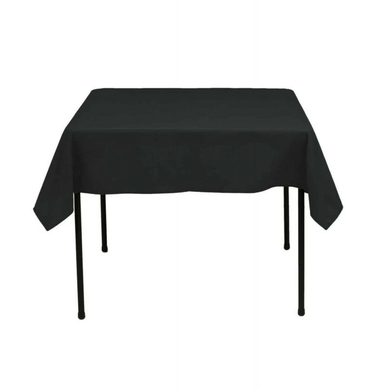 Mantel Cuadrado - 52 X 52 Pulgadas - Negro Mantel Cuadrado Para Squa