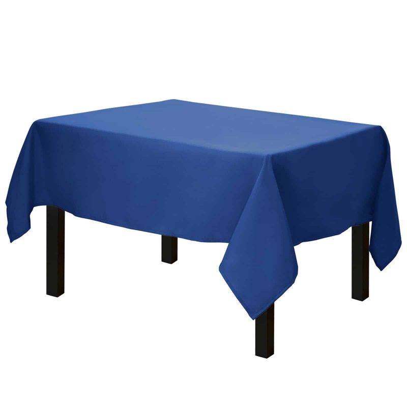 Mantel Cuadrado - 52 X 52 Pulgadas - Pano De Mesa Cuadrado Azul Real Para