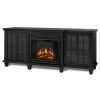 Marlowe Electric Entertainment Fireplace in Black by Real Flame 5