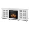 Marlowe Electric Entertainment Fireplace in White by Real Flame 6