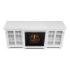 Marlowe Electric Entertainment Fireplace in White by Real Flame 8