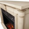 Maxwell Grand Electric Fireplace in Whitewash by Real Flame 5