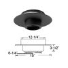 Metalbest 6T-FSPR Stainless Steel Sure-Temp 6" Class A Chimney Pipe Round Ceiling Support 2