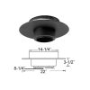 Metalbest 8T-FSPR Stainless Steel Sure-Temp 8" Class A Chimney Pipe Round Ceiling Support 2