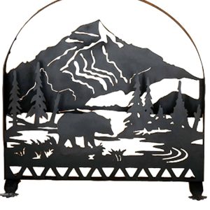 Meyda 30"w X 30"h Bear Creek Arched Fireplace Screen