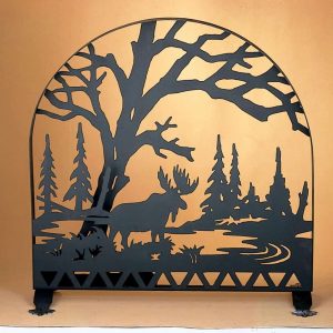 Meyda 30"w X 30"h Moose Creek Arched Fireplace Screen